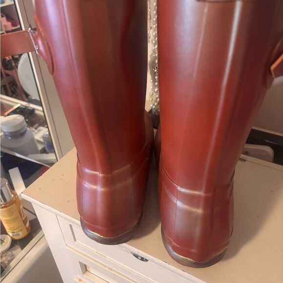 Hunter Iridescent Pink Tall Rain Boots - Picture 5 of 6